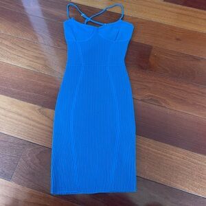 Missguided Blue Bodycon Dress